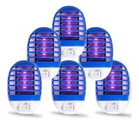 Moustique Tueur Lampe Lot de 6,Appareil anti moustique, Destructeur de Mouches Intérieur,Moustique Attrape Mouche pour