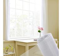 Moustiqueres Fenêtre 100x150cm, Fixation Rideau Rouleau Toile Moustiquaire Anti Mouches Moustiquaire Fibre de Verre Rouleau pour Chat Fenêtre- Blanc