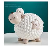 Mouton Tirelire Céramique Boîte D'épargne for Pièce De Monnaie Boîte De Rangement Enfants Cadeaux D'anniversaire Décorations for La Maison Tirelire Cadeaux Pratiques for Les Anniversaires, Noël, Baby