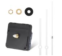 Mouvement D’horloge à Quartz Métal DIY Aiguilles Silencieux | Pièce Plastique Argentée, Pile Aa 1,5 V, Tige 20mm pour Cadrans 4 à 8mm, Installation Murale