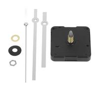 Mouvement D’horloge à Quartz Métal DIY Aiguilles Silencieux | Tige Longue 20mm, Filetage 11mm, Finition Argentée, Pile Aa 1,5 V, pour Cadres et Aiguilles