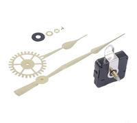 Mouvement d'horloge à quartz silencieux avec aiguilles, mécanisme d'horloge murale à couple élevé, 56 x 56 x 16 mm pour panneau de 5 à 8 mm, kit de réparation à faire soi-même pour la maison et le