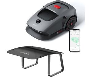 MOVA 1000+Tondeuse-Garage Combo, UltraView Tondeuse-robot installation sans fil, 1000㎡ cartographie précise,Évitement intelligent des obstacles, contrôle par application