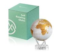 MOVA Globe auto-rotatif, Blanc nacré et or Prestige (8.5")