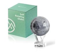MOVA Globe auto-rotatif, Lune Classic (4.5") | globe rotatif solaire, sans piles ni câbles, cadeau pour passionnés d'astronomie, display cinétique premium, déco espace