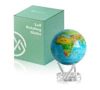 MOVA Globe auto-rotatif, Relief bleu océan Signature (6")
