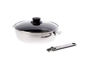 MOVE ON "K" Sauteuse amovible D24 cm revêtues avec couvercle + 1 Poignée BEKA