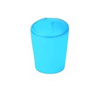 Spirella - Poubelle à bascule MOVE - Design Moderne et Compact - Couvercle Amovible et Facile à Nettoyer - Idéale Salle de Bain ou Cuisine - 5L Frosty Bleu