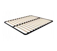MOVE Sommier Statique en Métal pour Lit Noir, 120x200 cm, 34 Moulures De Bouleau, Charge 300 kg