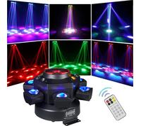 Moving Head Beam Light, LED RGBW,DMX512, noir, prise EU