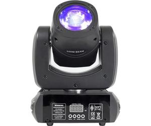 Moving Head LED Beam Light, puissance 100W, 7 couleurs & effets, prise Eu