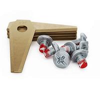 MOWHOUSE Set de Lames Tondeuse - Lames de Rechange en Titan Renforcé Compatibles avec Bosch Indego