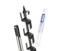 MOXPIFY Mèche à bois hélicoïdale SDS Plus - 22 x 300 mm - Pour bois | Pointe filetée autocentrante, bois dur, bois tendre, forets hélicoïdaux à bois, trous longs