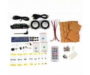 Moyeetings Kit de haut-parleur radio Bluetooth à monter soi-même avec kit mains sur le panneau de module audio à souder à distance infrarouge antenne externe adaptée pour