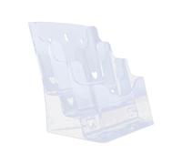 Moyeetings Porte-brochures En Acrylique, Porte-brochures, Porte-flyers, Porte-brochures Transparent avec Dos Biseauté, Porte-menus , A5 3 niveaux