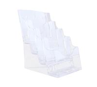 Moyeetings Porte-brochures En Acrylique, Porte-brochures, Porte-flyers, Porte-brochures Transparent avec Dos Biseauté, Porte-menus , A5 4 niveaux