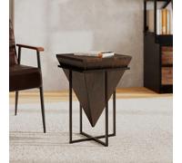 Moyenne table d'appoint en bois et métal - shanghai