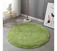 Mozzeilee Tapis de bain rond, ultra doux en microfibre shaggy en peluche pour salle de bain, cercle de bain au bord de la baignoire, absorbant l'eau, lavable en machine, tapis de chambre et de couloir
