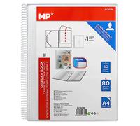 MP - Classeur à anneaux, 80 pochettes A4 avec couverture personnalisable
