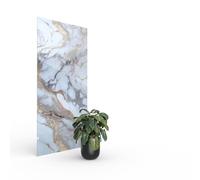 MPDiscount Panneau PVC - Effet Marbre Doré - 250 x 120 cm - 15 Ans Garantie