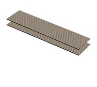 MPDiscount Panneau Tasseau Bois Mural 240x60, Panneau Mural Décoratif | lot de 2, 2,88 m², épaisseur 21 mm, 15 lattes MDF revêtues sur 3 faces, feutre 10 mm, absorption écho, salon bureau studio
