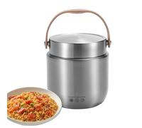 Mppchhn Conteneur Repas Chaud Isotherme | Récipient Alimentaire Isolé Sous Vide Avec Poignée de Transport | 1200ml Gourde Thermo Inox pour Pique-nique Bureau Camping Voyage