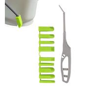 Mppchhn Outil à Joint Silicone - Manche Ergonomique Grattoir à Joints - avec 9 Lisseur de Joints,pour Projets Bricolage Salle de Bain Carrelage Fenêtre Sol Brique Robinet Angles Finition Non