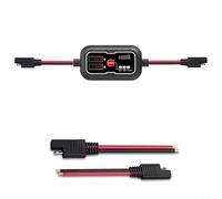 MPPT Régulateur de charge solaire 10 A 12 V avec écran LCD pour lithium pour batteries AGM gel plomb-acide, charge intelligente à 3 niveaux et connecteur SAE pour camping-car, bateau, camping