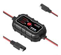 MPPT Régulateur de charge solaire 12 V 10 A avec écran LCD et connecteur SAE pour batterie AGM Gel Lithium pour batteries lifepo4, régulateur de chargeur intelligent à 3 niveaux pour camping-car
