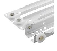 Mprofi MT® 20 Pièces, 10 Paires | Coulisse Tiroir | Glissiere Pour Tiroir | L:400mm | Rail Tiroir Coulissant | Rail Coulissant | Acier Galvanisé Coulisse à Sortie Partielle | Blanc