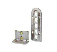 Mprofi MT® 4 Pièces | Connecteur de Lit | Équerres de Lit | Ferrure de Lit | Ferrure à Accrocher | Réglable en Hauteur Pour Support de Traverse Centrale et Caillebotis Acier | Hauteur: 140mm