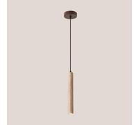 MQDLJSE Lampes suspendues à LED en Forme de cône, Tube Long, Lampe Suspendue pour Cuisine, Bar, Lampe de Plafond linéaire en marbre Rustique, Lustre Moderne du Milieu du siècle pour Table