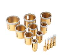 MQXFCZUX 1Pcs 6-68mm 1PC M10 Thread Dry Vacuum Brazed Diamond Drilling Core Bit Ceramic Tile Hole Saw Granite Marble Drill Bits(14mm) MQXFCZUX