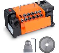 MR-13A Affûteuse de forets 120 W Affûteuse de forets 4500 tr/min Station d'affûtage acier Affûteuse de forets 95-135° Angle de pointe réglable 11 pinces de serrage Convient pour les forets de diamètre