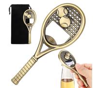 MR.BARWARE Cadeau de tennis, décapsuleur de bière, raquette de tennis, cadeau pour homme et femme, cadeau de fête des pères, cadeau de Noël, cadeau d'anniversaire pour papa, grand-père, père, bronze