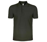 Mr. Gadgets Polo pour homme à manches courtes - Maillot de travail - T-shirt 100 % coton piqué - Couleur unie avec col et boutons, olive, XL
