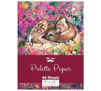 Mr. Pen Bloc de peinture en papier pour palette, 22,9 x 30,5 cm, 40 feuilles, tampon de peinture acrylique, papier jetable pour palette de peinture