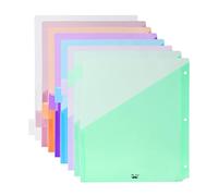 Mr. Pen - Intercalaires de classeur avec poches et onglets, 1 lot, 8 onglets/lot, colorés, 3 intercalaires de classeur à anneaux avec onglets et poches sur les deux côtés