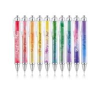 Mr. Pen - Lot de 10 stylos chrétiens, style dégradé, encre noire, stylos chrétiens pour femme, stylos bibliques sans bavure, stylos à bille, stylos inspirants