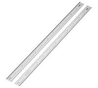 Mr. Pen - Lot de 2 règles de machiniste, 30,5 cm, règle en acier inoxydable avec graduations en pouces 1/10, 1/100, 1/32, 1/64", règle de précision, règle en métal, règle métrique, règles de