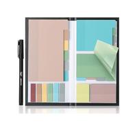 Mr. Pen - Lot de 410 notes adhésives transparentes, couleurs vintage, notes adhésives transparentes, notes adhésives translucides, notes adhésives pour planificateur, intercalaires
