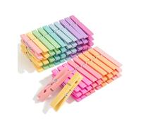 Mr. Pen - Lot de 50 grandes épingles à linge en bois naturel de 7,3 cm pour travaux manuels, projets en classe, accrocher des photos, sacs à frites, décoration, ressort résistant à la rouille