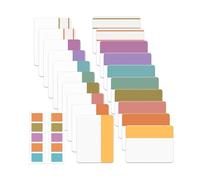 Mr. Pen - Lot de 500 onglets adhésifs colorés pour cahiers, marque-pages, onglets de page pour classeurs, onglets adhésifs pour livres, carnets de notes