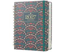 Mr. Pen - Planificateur 2027, planificateur hebdomadaire et mensuel pour femme, jardin de fantaisie, agenda de planification à couverture rigide, reliure à spirales, poche intérieure, 16 cm x 21,6 cm