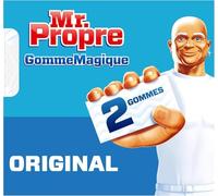 Mr Propre Gomme Magique Originale éponge, Élimine les traces et taches tenaces, Nettoyage toutes surfaces, boîte de 2