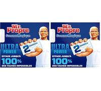 Mr Propre Gomme Magique Ultra Power Éponge, 2 Unites, Elimine Les Traces et Taches Tenaces (Lot de 2)