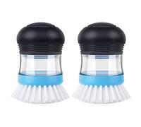 MR.SIGA Brosse à Vaisselle avec Distributeur de Liquide, Brosse Cuisine pour Laver Vaisselle Casserole Évier, Lot de 2