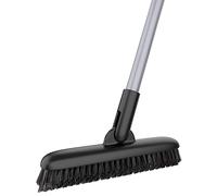 MR.SIGA Brosse de Nettoyage à Coulis avec Long Manche et Tête Rotative 180° | Brosse à Récurer avec Poils Durs en Forme “V” pour Carrelage, Joints de Sol, Salle de Bain, Douche, Patio, Terrasse, Cuisine