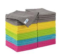 MR.SIGA Chiffon Microfibre, Lavette Microfibre Serviette Tout Usage, Lot de 50, Taille 30 x 30 cm