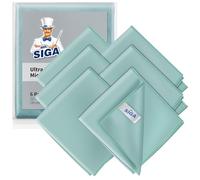 MR.SIGA Lot 6 Chiffon Nettoyage en Microfibre Vitre Ultra Fine pour Verre